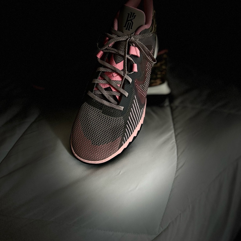 Kyrie pink camouflage sneakers
